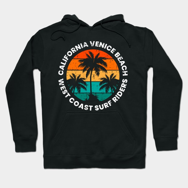 California Venice beach Hoodie by Mako Design 